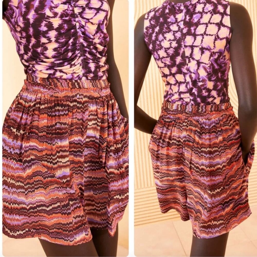 Ulla Johnson Alina Silk Short Purple Sapphire